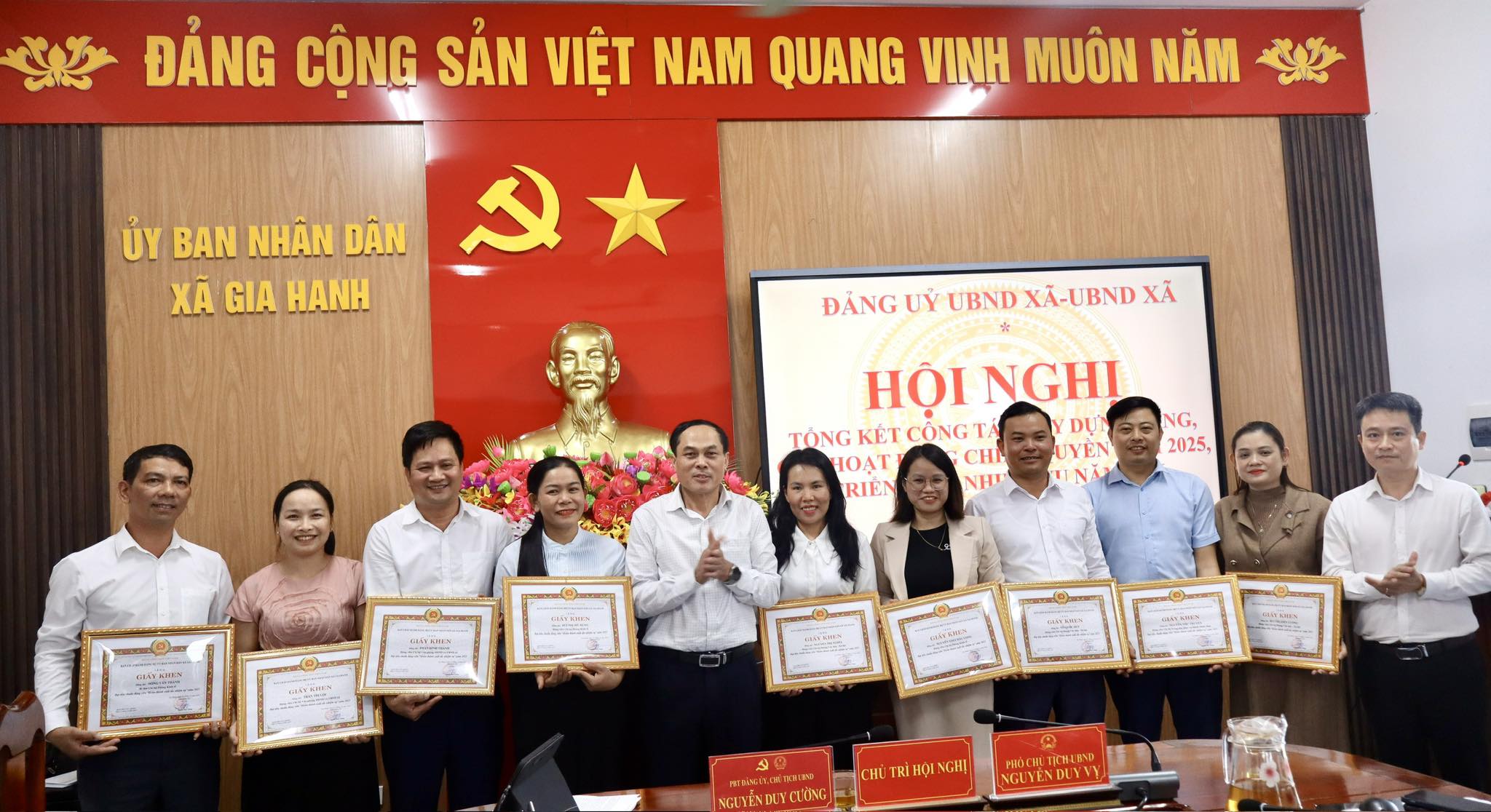 Đảng ủy UBND xã Gia Hanh tổng kết công tác xây dựng Đảng, các hoạt động chính quyền năm 2025 