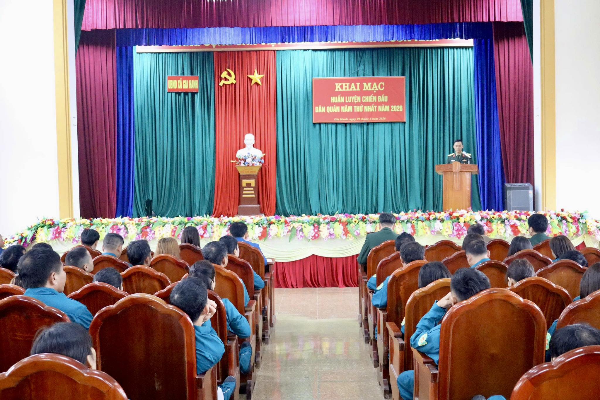 Gia Hanh khai mạc huấn luyện dân quân năm thứ nhất 