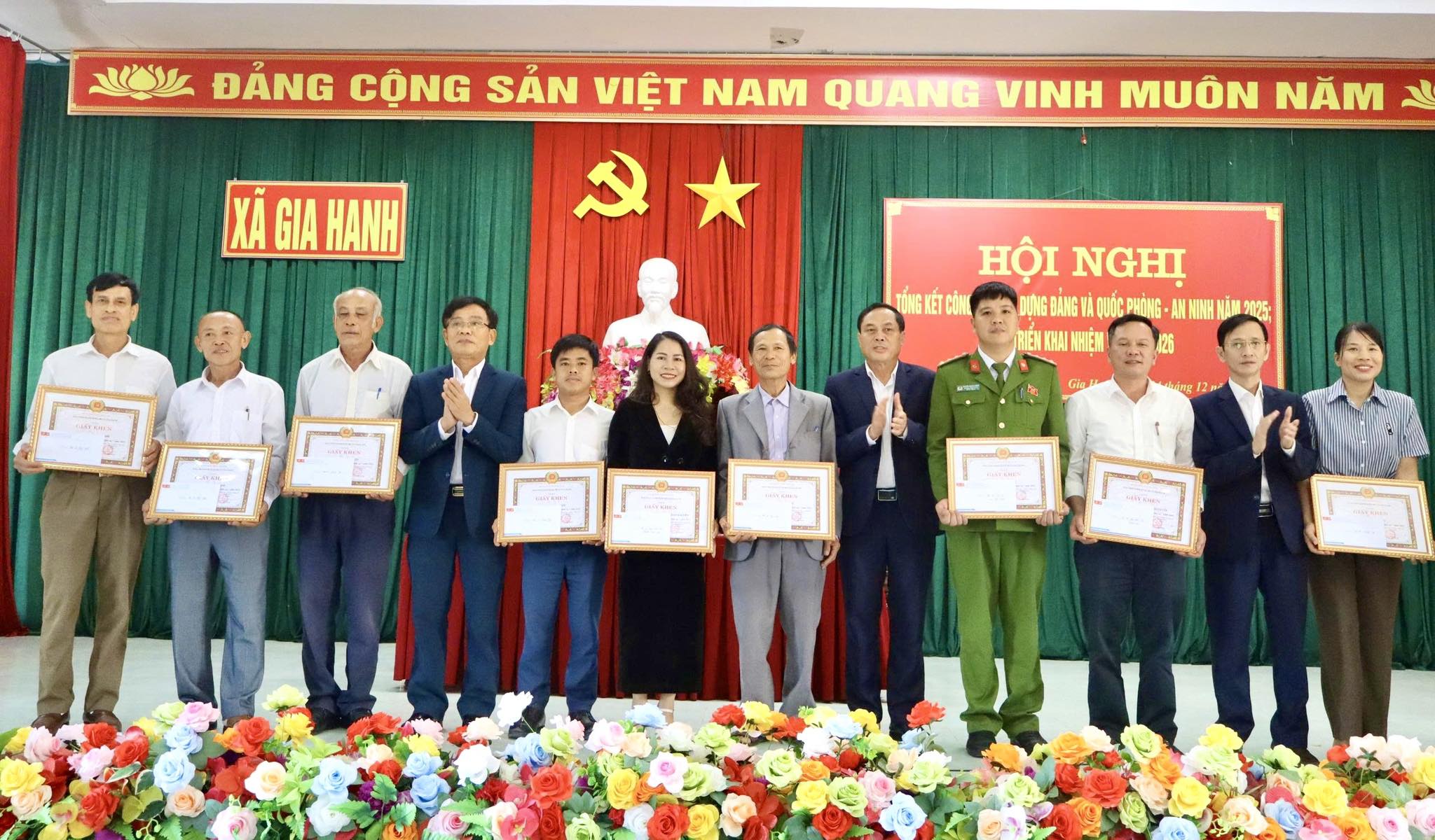Gia Hanh tổng kết công tác xây dựng Đảng và quốc phòng - an ninh năm 2025