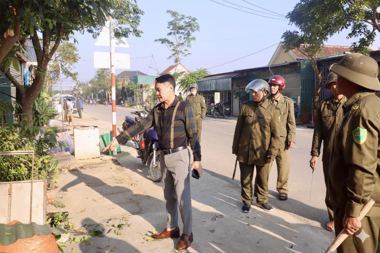 Gia Hanh ra quân giải toả hành lang an toàn giao thông