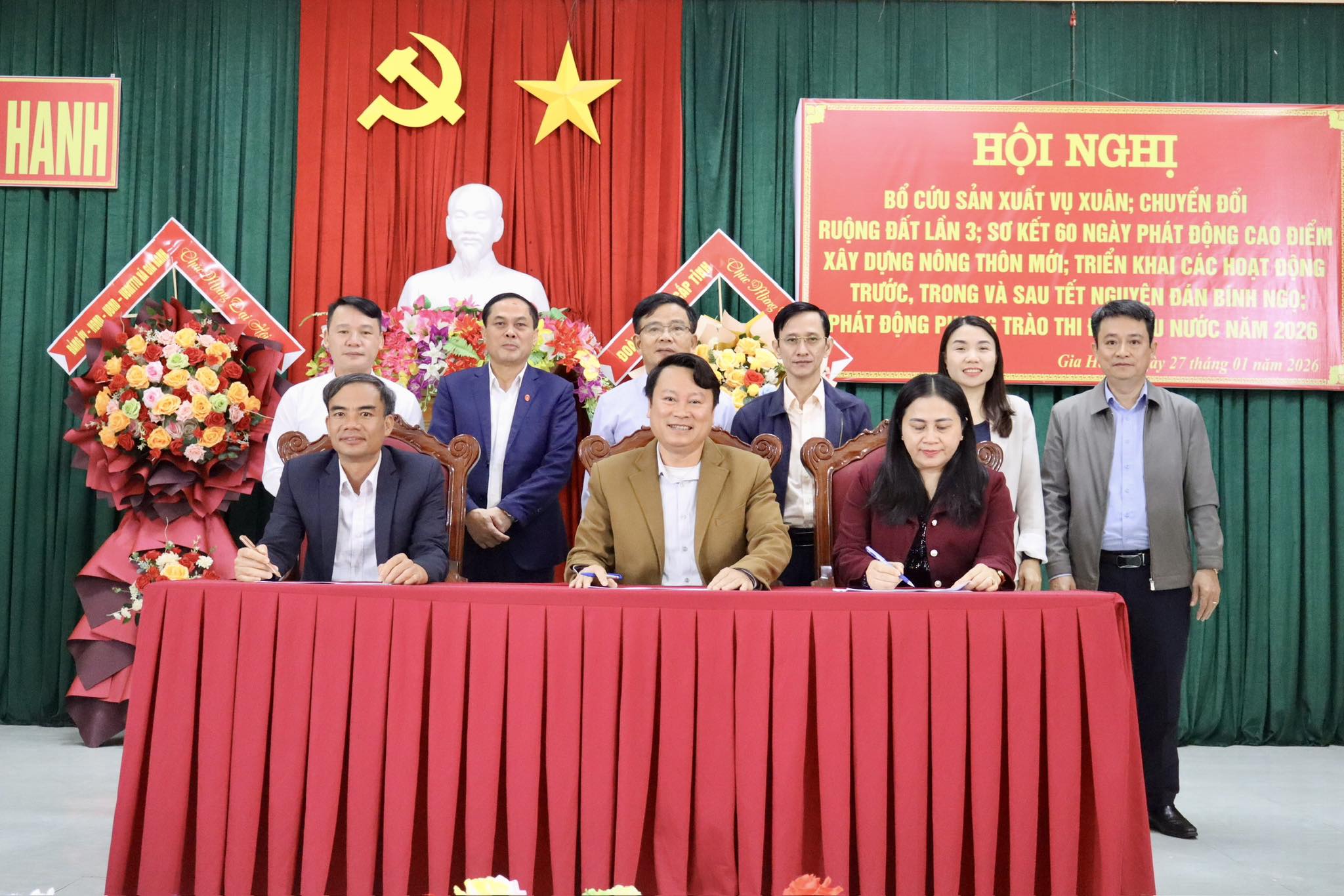 Hội nghị bổ cứu sản xuất vụ xuân, xây dựng NTM, triển khai nhiệm vụ năm 2026