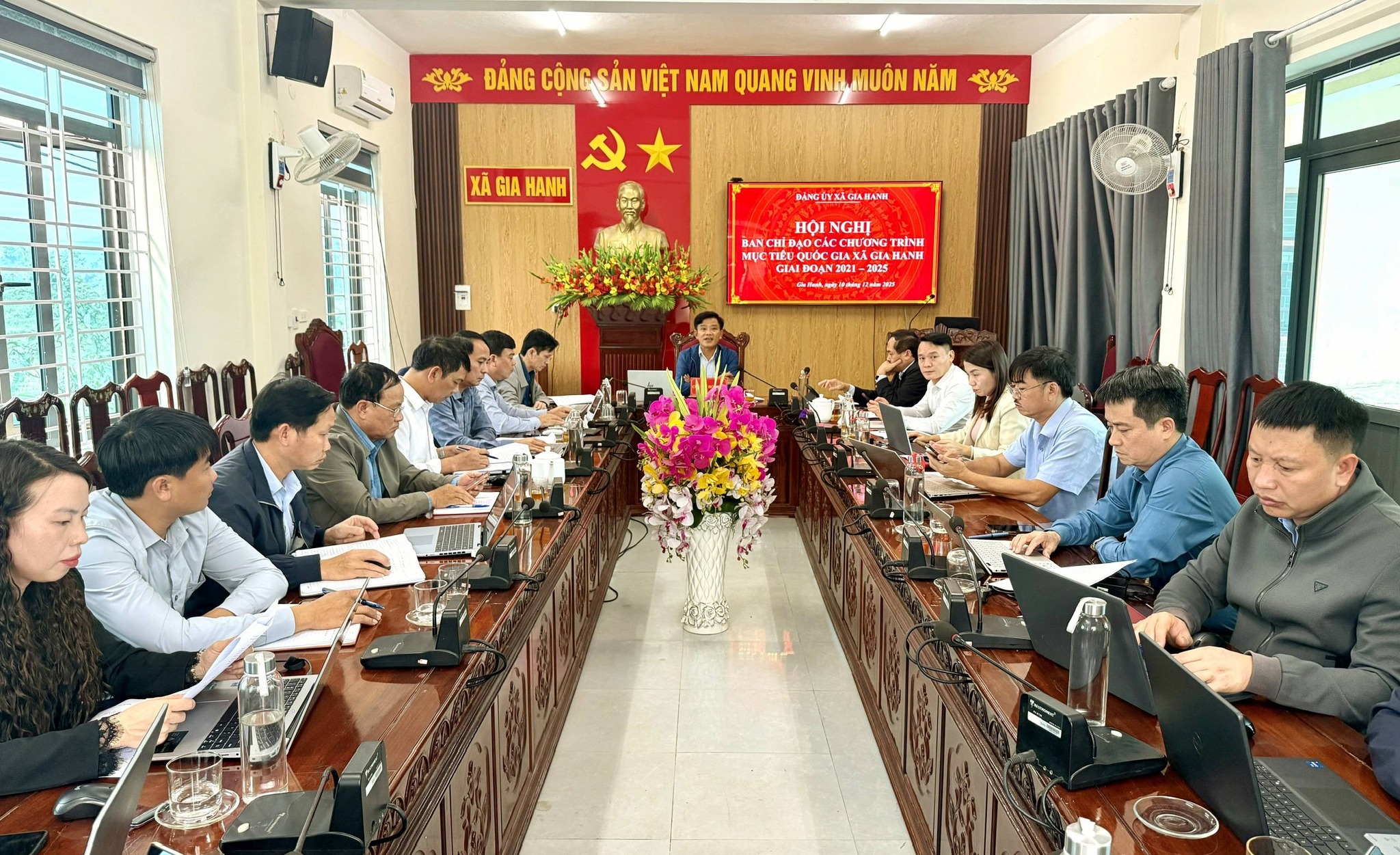 Họp Ban Chỉ đạo các Chương trình mục tiêu quốc gia xã Gia Hanh giai đoạn 2021 - 2025 