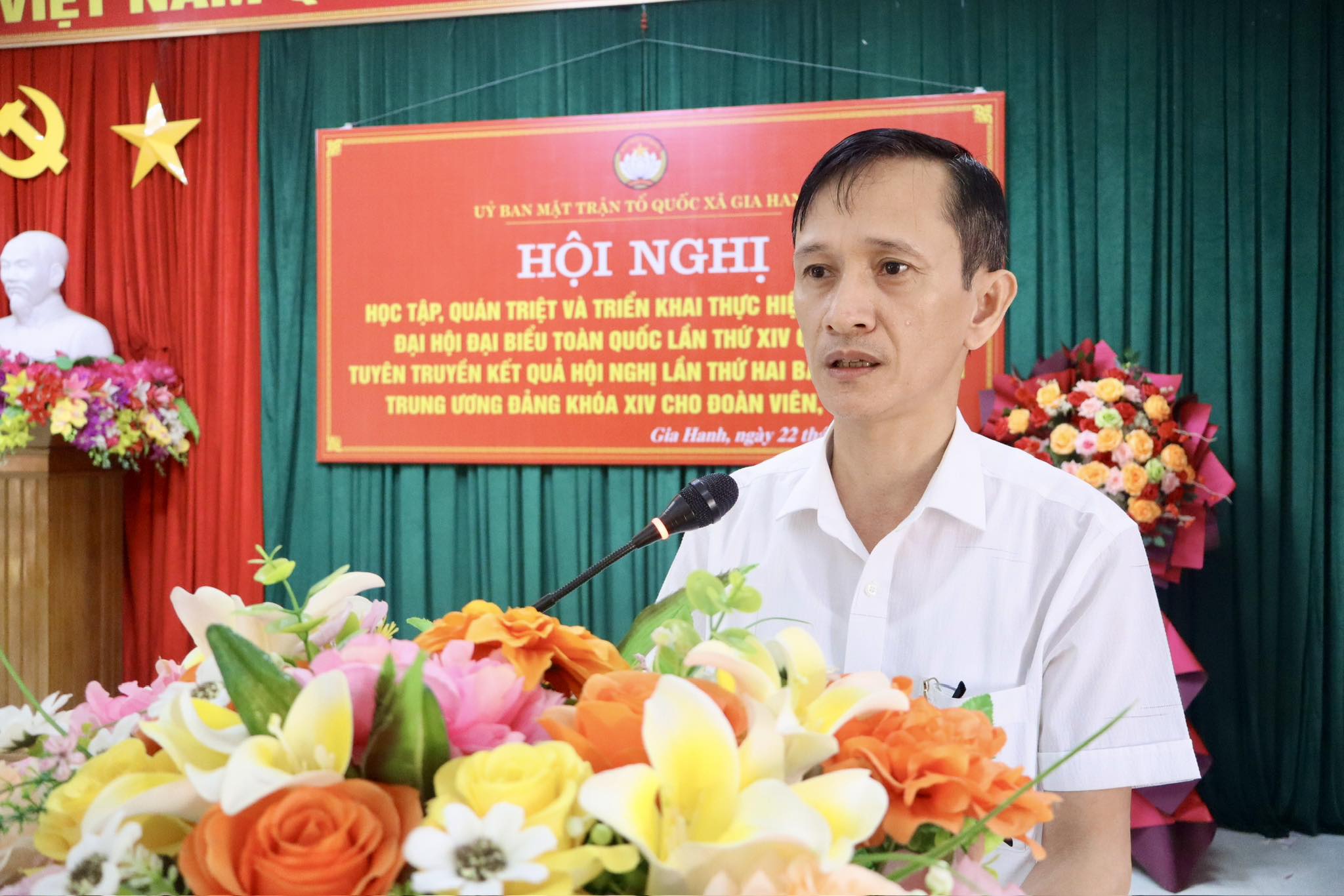 Ủy ban MTTQ Việt Nam xã Gia Hanh tổ chức hội nghị quán triệt Nghị quyết Đại hội XIV của Đảng