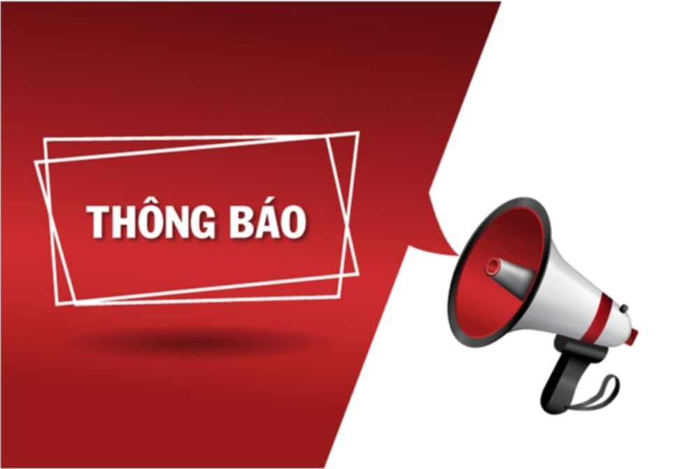 Thông báo về việc lựa chọn tổ chức hành nghề Đấu giá tài sản