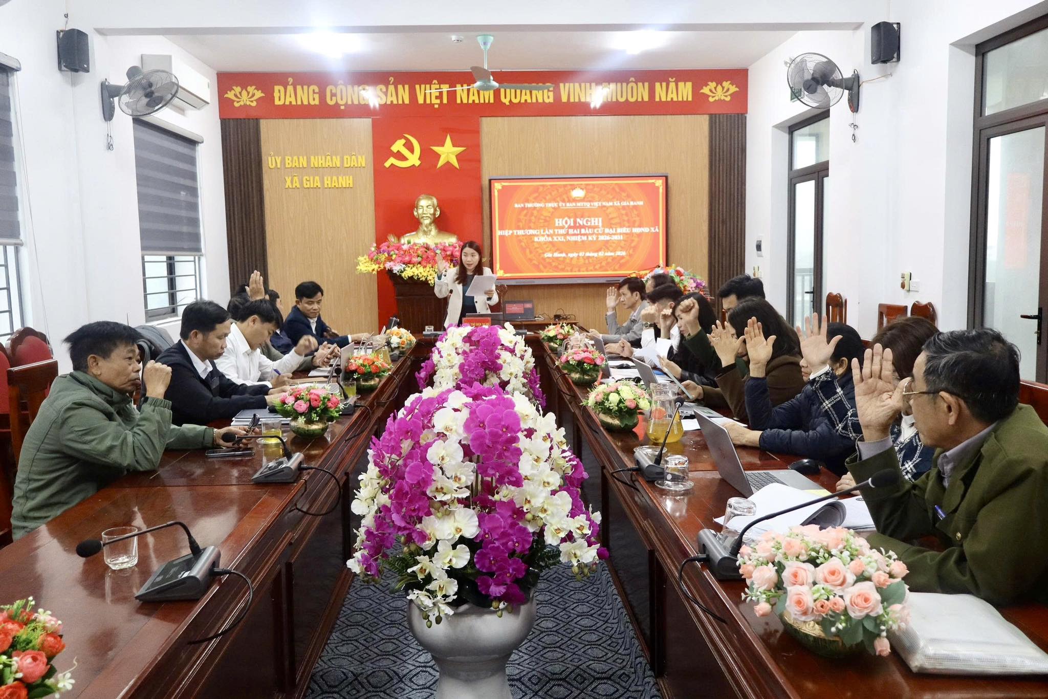 Hội nghị hiệp thương lần 2 bầu cử đại biểu HĐND xã nhiệm kỳ 2026-2031