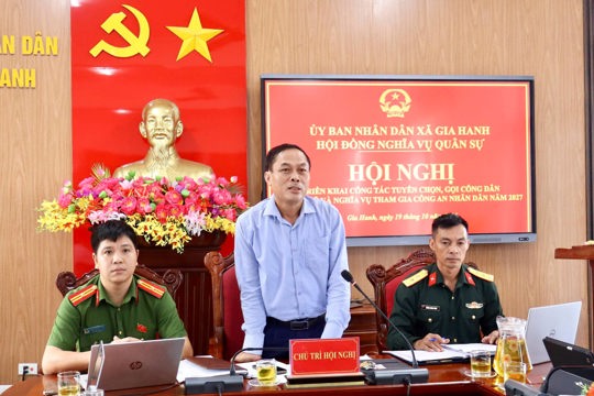 Gia Hanh triển khai công tác tuyển quân năm 2027