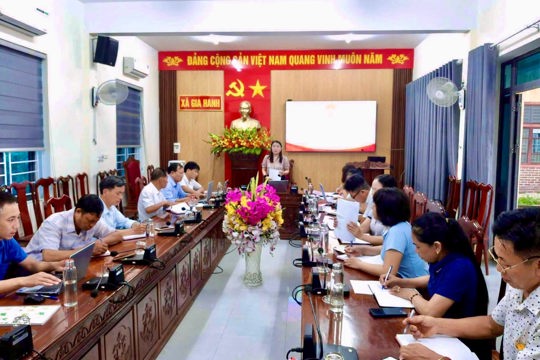 MTTQ Việt Nam xã Gia Hanh giao ban công tác Mặt trận tháng 9