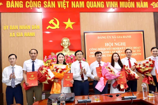 Gia Hanh kiện toàn các tổ chức Đảng trực thuộc