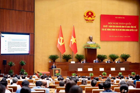 Xã Gia Hanh kết nối trực tuyến Hội nghị toàn quốc sơ kết 01 năm vận hành mô hình tổ chức tổng thể của hệ thống chính trị và mô hình chính quyền 3 cấp