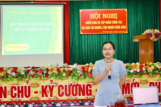 Gia Hanh tập huấn rà soát hộ nghèo, hộ cận nghèo năm 2026