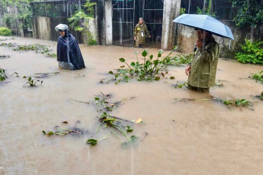 Gia Hanh chủ động ứng phó với mưa lớn, ngập úng 