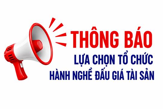 Thông báo lựa chọn tổ chức hành nghề đấu giá tài sản
