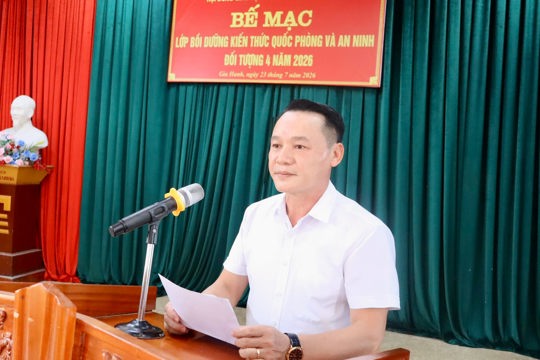 Bế mạc lớp bồi dưỡng kiến thức quốc phòng và an ninh đối tượng 4 năm 2026 