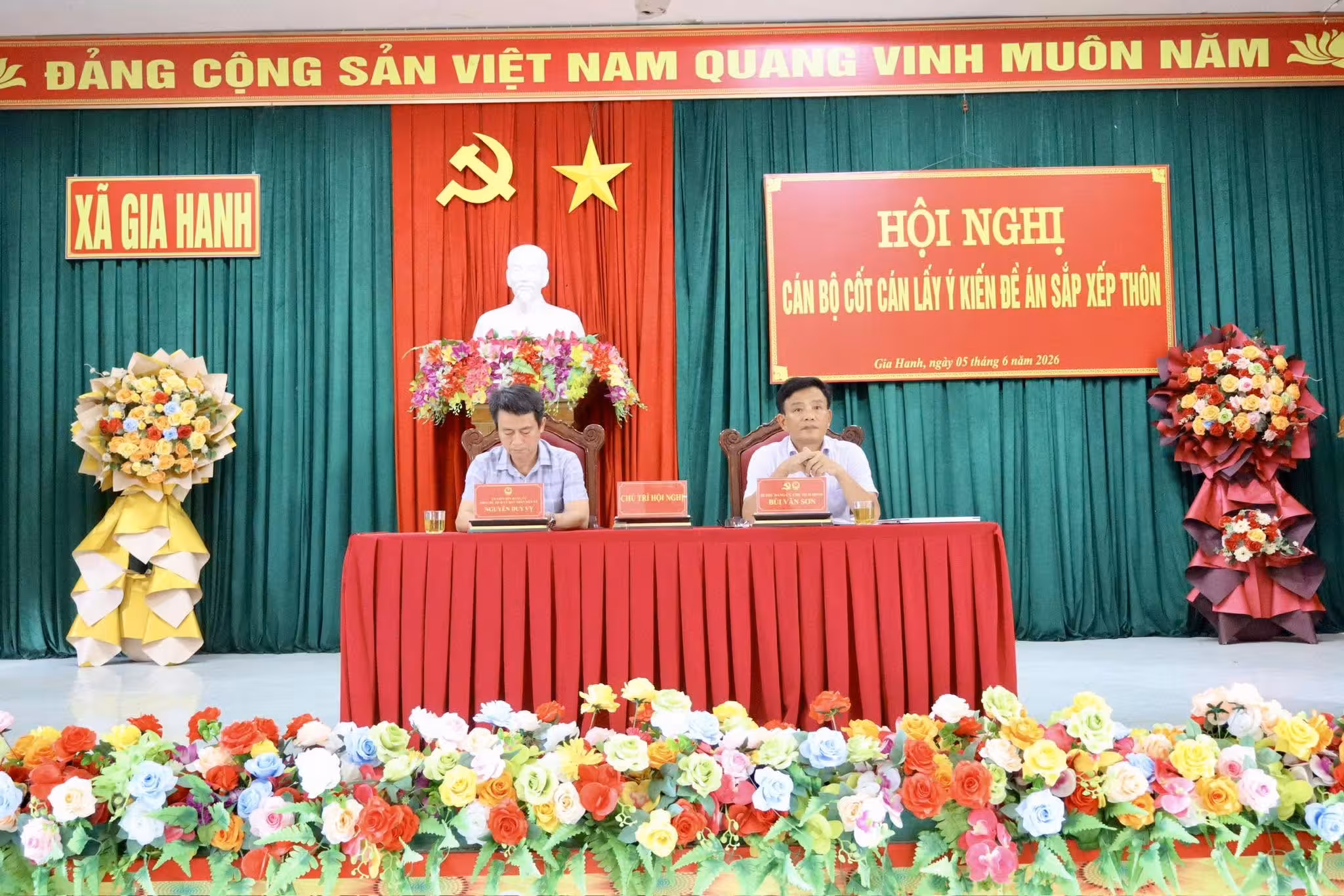 Gia Hanh lấy ý kiến cán bộ cốt cán về Đề án sắp xếp các thôn năm 2026