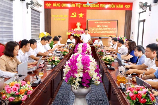 Ban Chấp hành Đảng bộ xã Gia Hanh đánh giá kết quả thực hiện nhiệm vụ 9 tháng năm 2026