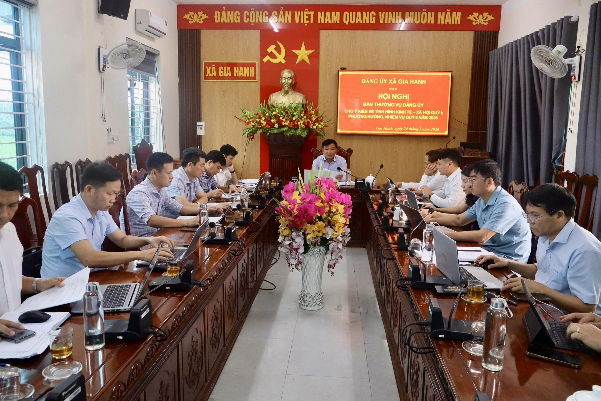 Ban Thường vụ Đảng ủy xã họp cho ý kiến về một số nội dung quan trọng theo thẩm quyền 