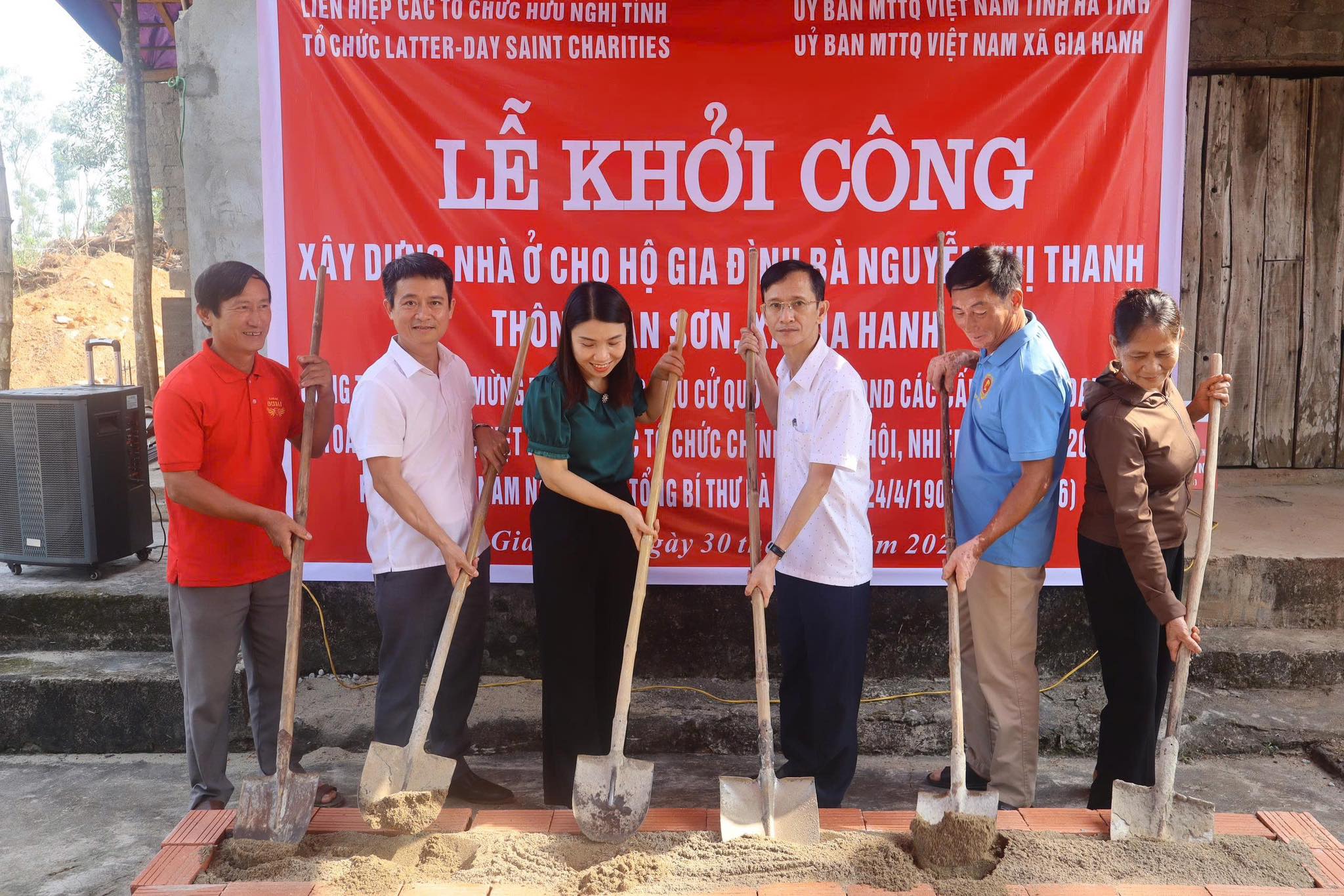 Xã Gia Hanh khởi công xây dựng 2 nhà ở cho hộ có hoàn cảnh khó khăn 