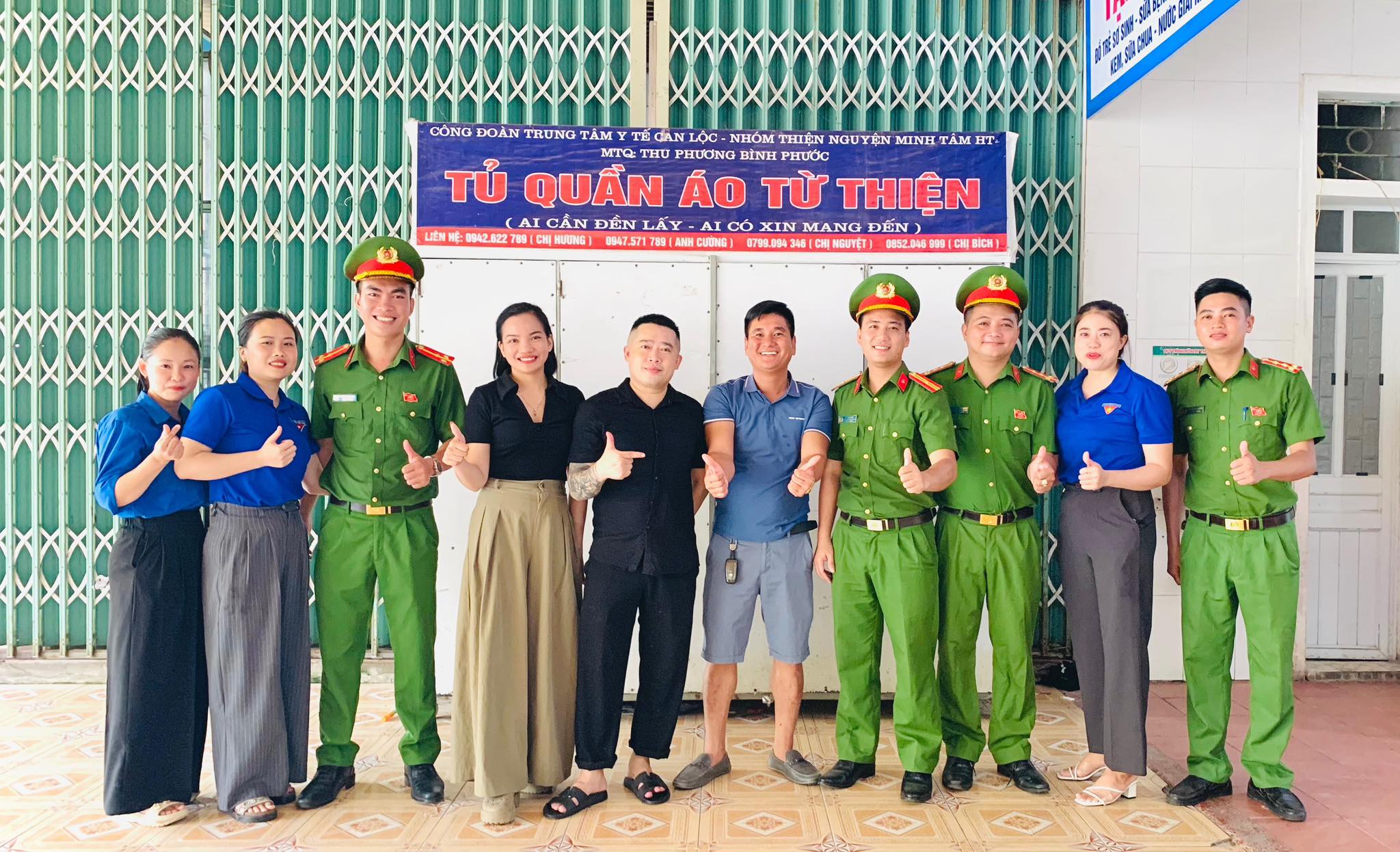 Công an xã Gia Hanh và những suất cháo miễn phí dành tặng các bệnh nhân tại Trung tâm Y tế Can Lộc 
