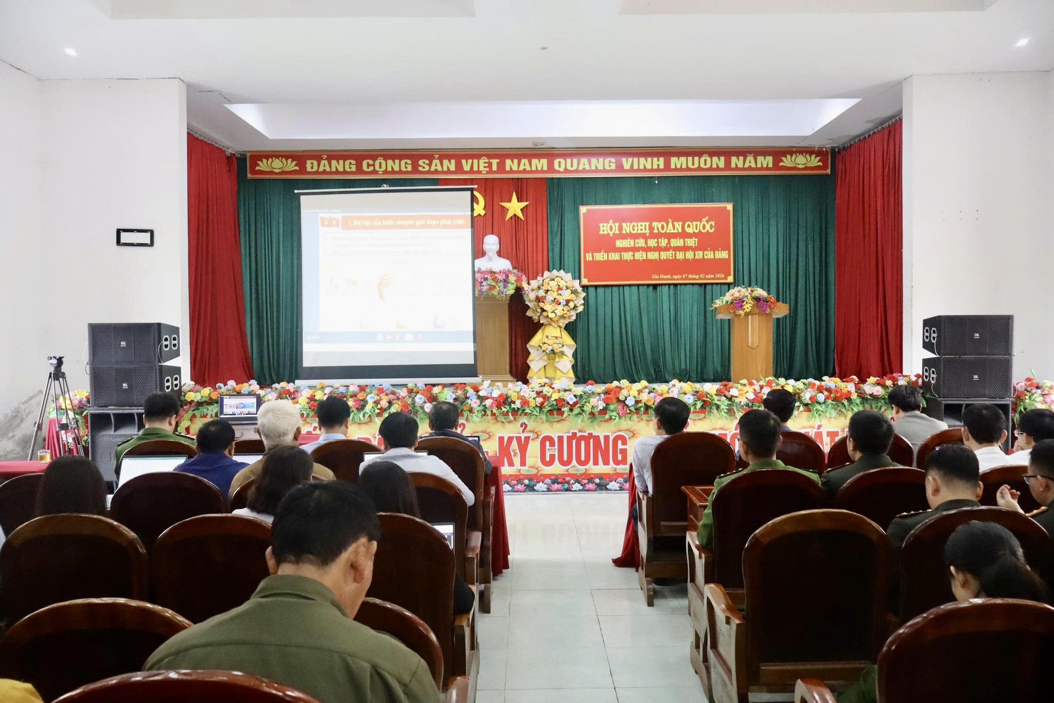 Xã Gia Hanh tham gia học tập, quán triệt Nghị quyết Đại hội XIV của Đảng 